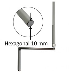 Manivelle hexagonal 1,20 m de volet roulant