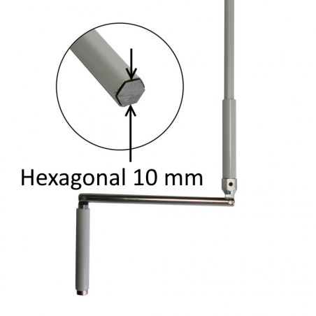 Manivelle hexagonal 1,20 m de volet roulant