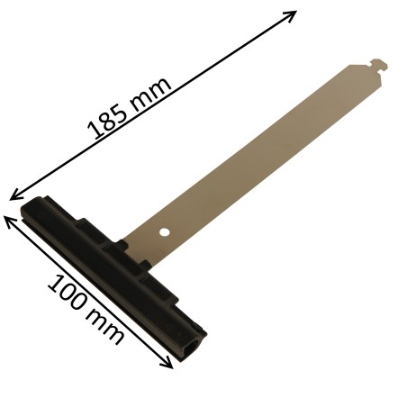 Attache de tablier à crochet pour tube octogonal et lame de 14 mm