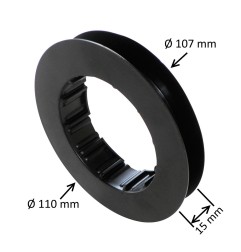 Poulie de sangle à clipser volet roulant Ø110 mm