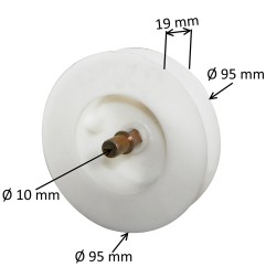 Poulie pour sangle Ø 95 mm pour volet roulant
