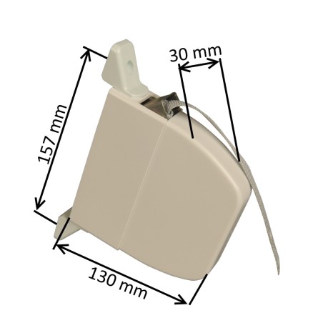 Enrouleur blanc avec sangle de 14 mm
