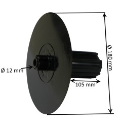 Embout flasque Ø180 mm pour tube ZF54