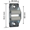 Guide de sangle acier pour sangle de 14 à 20 mm