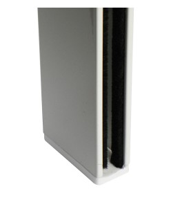 Arrêt noir pour coulisse rénovation 53x22 mm