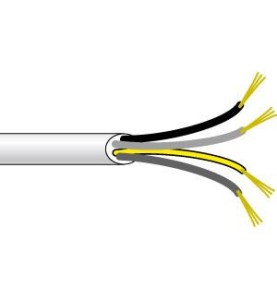 Rouleau 50m cable blanc 4x0,75 Somfy