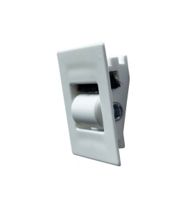 Guide de sangle PVC blanc pour sangle de 15mm