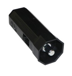 Embout octogonal 40 mm pour poulie – pivot rond 10 mm