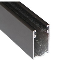 Coulisse aluminium traditionnelle blanche 40x27 mm (2 mètres)