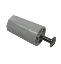 Butée de volet roulant rainurée 40 mm grise